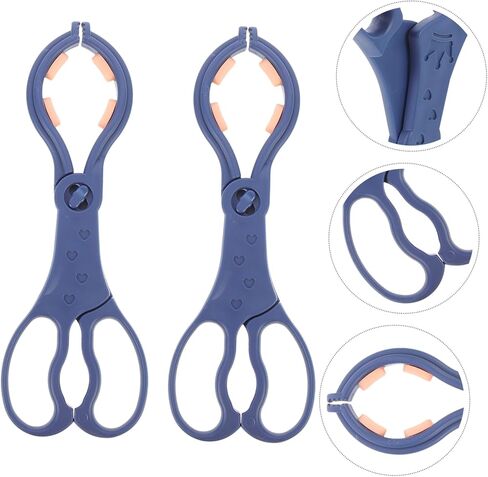 MERRYHAPY 2pcs Bottle Holder Feeder Slip Ergonomic Scissor Shape Easy Cleaning Bottle Clip Tong in Saudi Arabia