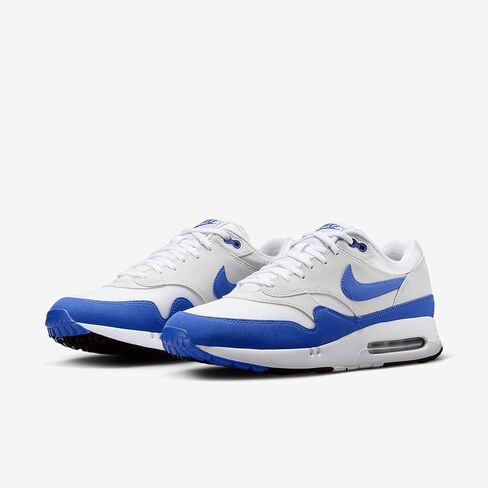 حذاء الجولف Nike Air Max 1 '86 OG G للرجال (DV1403-115، أبيض/بلاتيني نقي/أسود/هايبر رويال) مقاس 7 in Kuwait