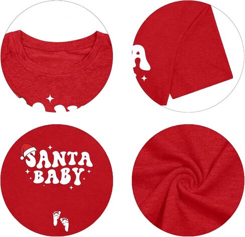 Maternity Christmas Shirt Women Bumpin'Around The Christmas Tree Shirts Cute Pregnancy Announcement Tee Tops in Saudi Arabia