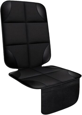 Baby Car Seat Protector for Child, Waterproof Baby Car Seats Cover with Non-Slip Backing, 600D Fabric Car Seat Mat with Thickest Padding & Mesh Pockets for Baby Pet (2PCS) in Saudi Arabia