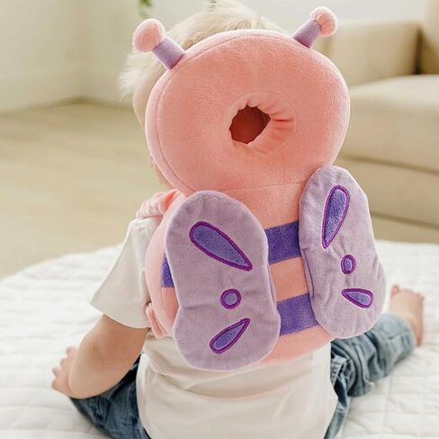 حقيبة ظهر لحماية الرأس من Wonderbaby، وسادات ناعمة وخفيفة الوزن من Wonderbaby - تمنع سقوط الأطفال إلى الخلف، تصميم كرتوني لطيف (رائد فضاء) in Kuwait