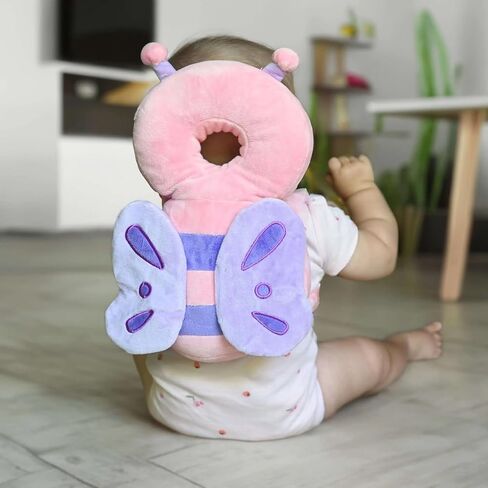 حقيبة ظهر لحماية الرأس من Wonderbaby، وسادات ناعمة وخفيفة الوزن من Wonderbaby - تمنع سقوط الأطفال إلى الخلف، تصميم كرتوني لطيف (رائد فضاء) in Kuwait