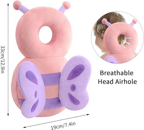 حقيبة ظهر لحماية الرأس من Wonderbaby، وسادات ناعمة وخفيفة الوزن من Wonderbaby - تمنع سقوط الأطفال إلى الخلف، تصميم كرتوني لطيف (رائد فضاء) in Kuwait