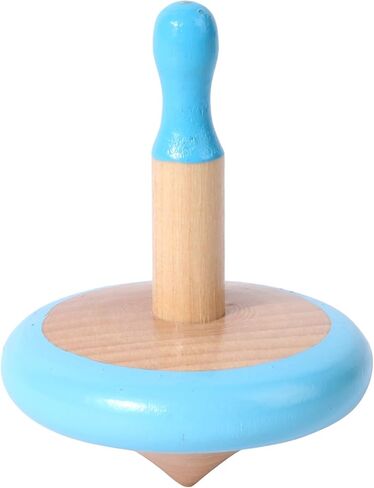 WODI 3PCS Wooden Spinning Tops - Adorable Animal Gyroscope Toys for Toddlers, Safe & Fun Montessori Educational Gift, Fidget Spinner for Kids/Toddlers (#2) in Kuwait