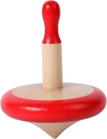 WODI 3PCS Wooden Spinning Tops - Adorable Animal Gyroscope Toys for Toddlers, Safe & Fun Montessori Educational Gift, Fidget Spinner for Kids/Toddlers (#2) in Kuwait