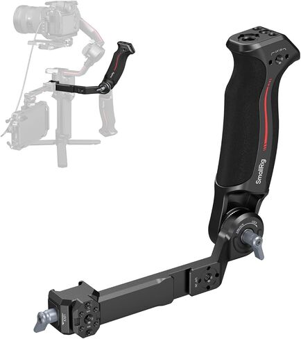 مقبض ذراع صغير الحجم لـ DJI RS 2 / RSC 2 / RS 3 / RS 3 Pro/RS 3 Mini/RS 4 / RS 4 Pro/RS 4 Mini، مقبض قابل للتعديل للقطات ذات زاوية منخفضة، مع مقبس QD in Saudi Arabia