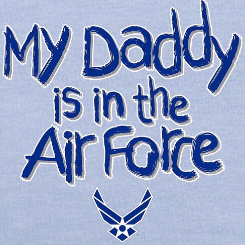 تي شيرت CafePress My Daddy is in The Air Force للأطفال الصغار، تي شيرت لطيف برسومات للأطفال الصغار، 100% قطن in Kuwait