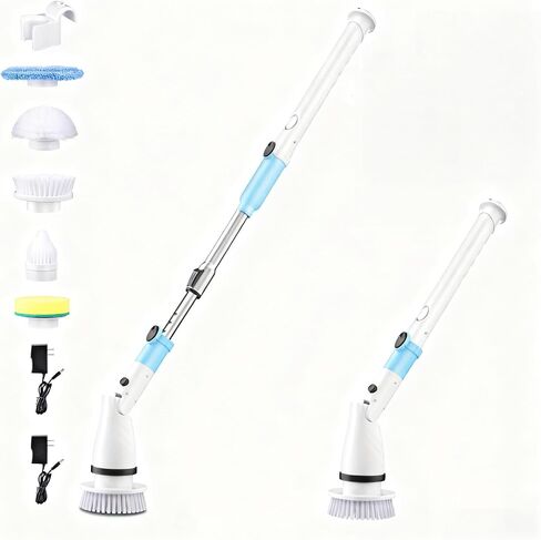 Electric Rotating Cleaning Brush (White) in Saudi Arabia