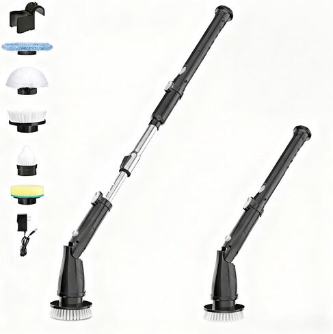 Electric Rotating Cleaning Brush (White) in Saudi Arabia