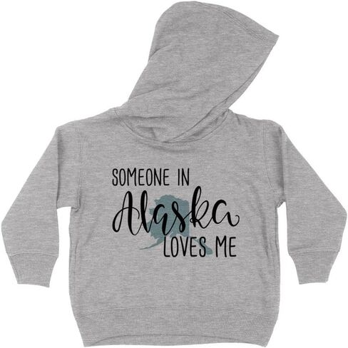 Someone in Alaska Loves Me Kids Hoodie Sweatshirt Toddler in Saudi Arabia