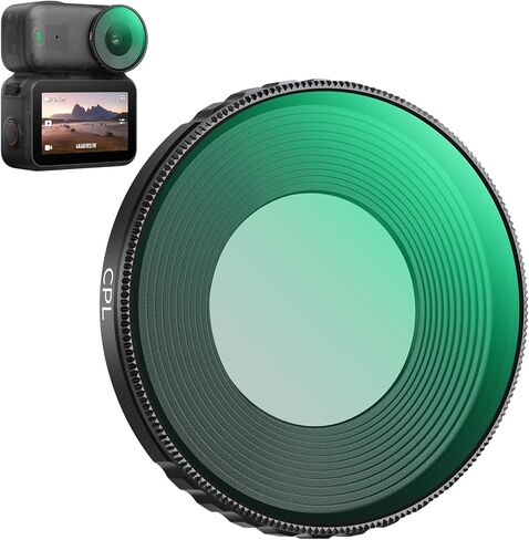 K&F CONCEPT CPL Filter Compatible with DJI Osmo Nano Standard Combo, Mini Camera Circular Polarizer Polarizing Camera Lens Filter, Multi-Coated HD Optical Glass in Saudi Arabia