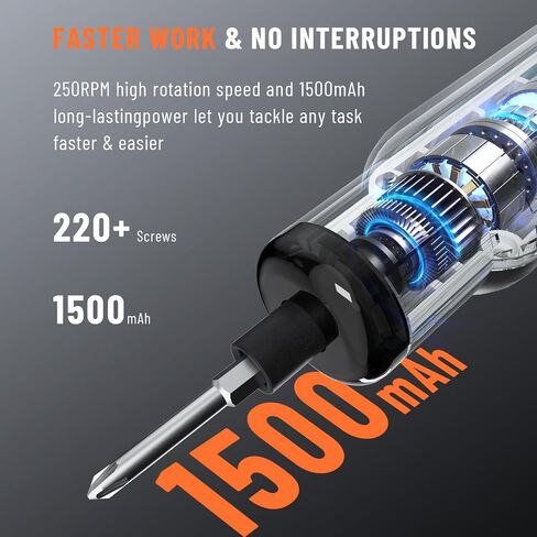 Katerk Electric Screwdriver Cordless - 4V Capsule Screwdriver with 12 Steel Bits & Magnetic Storage, 3 Torque Settings, 1500mAh & LED Light- Portable Repair Tool Kit for Furniture Assembly DIY (White) in Saudi Arabia