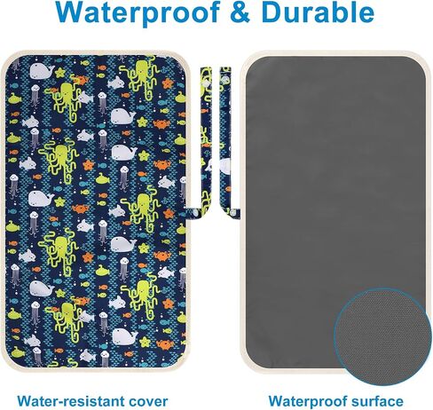 Accmor Portable Diaper Changing Pad, Waterproof Foldable Baby Changing Mat for Travel, Baby Essentials Shower Registry Gifts in Saudi Arabia