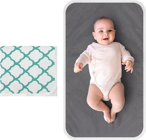 Accmor Portable Diaper Changing Pad, Waterproof Foldable Baby Changing Mat for Travel, Baby Essentials Shower Registry Gifts in Saudi Arabia