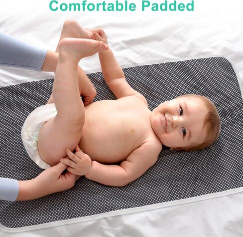 Accmor Portable Diaper Changing Pad, Waterproof Foldable Baby Changing Mat for Travel, Baby Essentials Shower Registry Gifts in Saudi Arabia