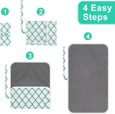Accmor Portable Diaper Changing Pad, Waterproof Foldable Baby Changing Mat for Travel, Baby Essentials Shower Registry Gifts in Saudi Arabia