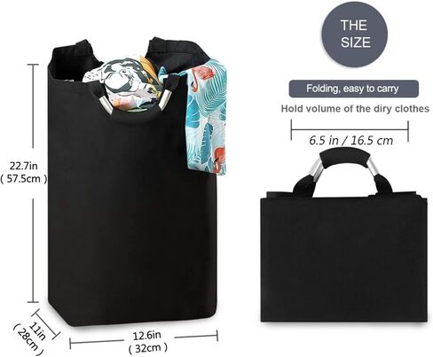 سلة تخزين سلة الغسيل بعصا التحكم في الألعاب، صندوق تنظيم الملابس للمنزل والحمام وغرفة النوم والحضانة، 52 لتر in Kuwait