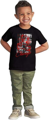 Chicago Illinois Teddy Bear Graffiti Toddler Baby Graphic T Shirt in Saudi Arabia