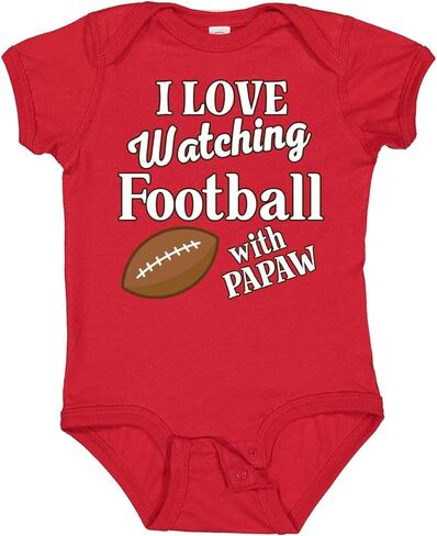 بدلة أطفال من Inktastic Papaw Football Grandson Gift in Kuwait