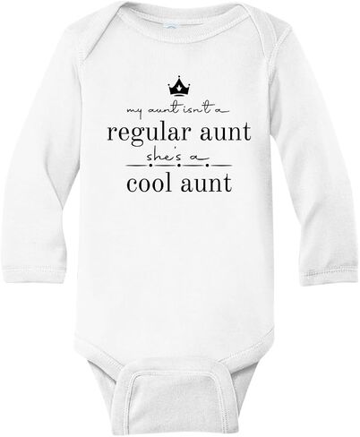 My Aunt Isn't A Regular Aunt Baby Onesie® Cute Auntie Baby Clothes for Baby Announcement Gift 78 in Saudi Arabia