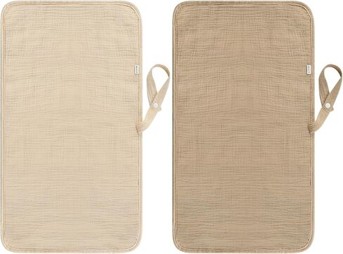Accmor Portable Diaper Changing Pad, Muslin Cotton Foldable Baby Changing Mat for Travel, Baby Essentials Shower Registry Gifts in Saudi Arabia