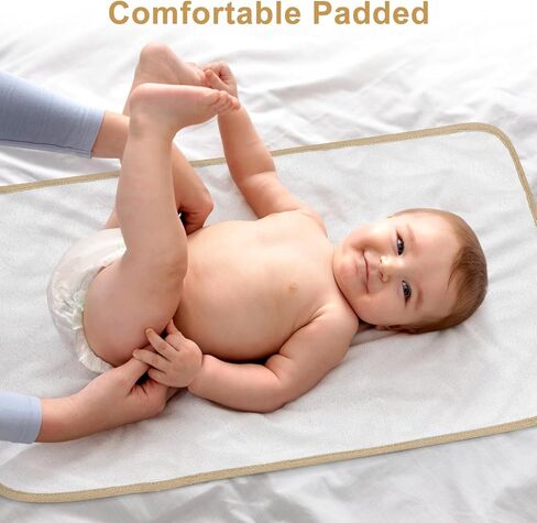 Accmor Portable Diaper Changing Pad, Muslin Cotton Foldable Baby Changing Mat for Travel, Baby Essentials Shower Registry Gifts in Saudi Arabia
