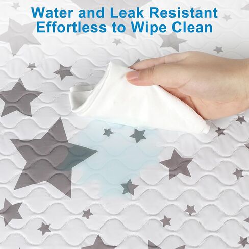 Accmor Baby Diaper Changing Pad, 27" x 20" Waterproof Baby Changing Mat, Wipeable Portable Diaper Changing Pad for Travel in Saudi Arabia