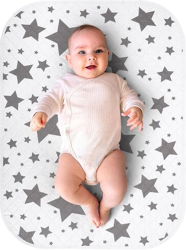 Accmor Baby Diaper Changing Pad, 27" x 20" Waterproof Baby Changing Mat, Wipeable Portable Diaper Changing Pad for Travel in Saudi Arabia