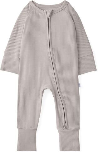 بيجامات ليتل سليبيز لحديثي الولادة، بيجامات فسكوز من الخيزران للأطفال، للأولاد والبنات من الأطفال الخدج وحديثي الولادة، بيجامة بسحاب ثنائي الاتجاه in Kuwait