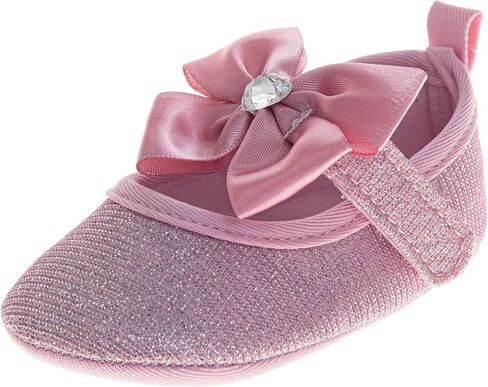 Josmo Infant Girls Sandal Soft Sole First Walker Baby Bow Flower Fashion Crib Shoes For Newborn Size 2-4 in Saudi Arabia