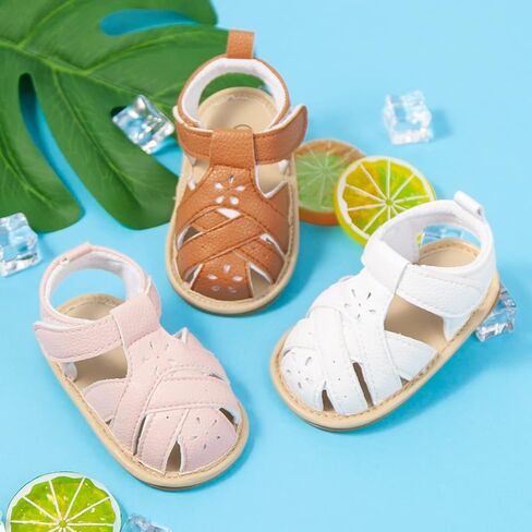 Infant Baby Boys Girls Summer Beach Sandals Non Slip Soft Rubber Sole in Saudi Arabia