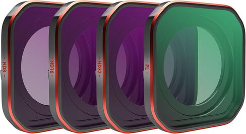 مجموعة مرشحات ND/CPL الهجينة مكونة من 4 قطع لـ Insta360 Ace Pro2، ND8-PL ND16-PL ND32-PL ND64-PL مجموعة 2 في 1، تحل الوهج والتعرض الزائد في مرشح واحد، صناعة أفلام احترافية in Kuwait