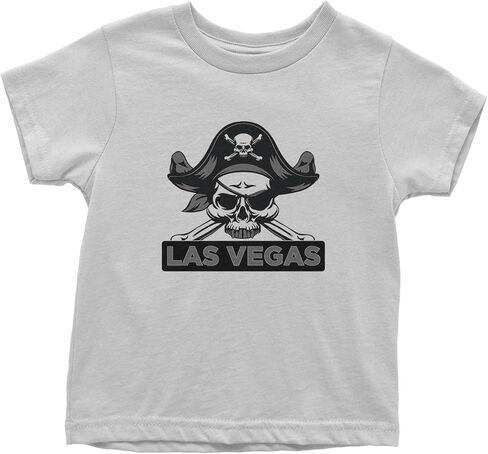 تي شيرت للأطفال الصغار من Raider Skull Straight Outta Las Vegas، مصنوع من القطن الناعم in Saudi Arabia