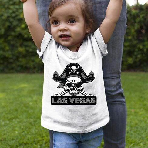تي شيرت للأطفال الصغار من Raider Skull Straight Outta Las Vegas، مصنوع من القطن الناعم in Saudi Arabia