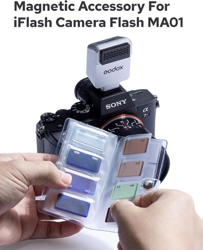 Godox MA01 Magnetic Attachment, Including Honeycomb Grids, Diffusers, Color Filters (CTO/CTB), Creative Gels for Godox IM20 IM22 IT20 IT22 in Saudi Arabia