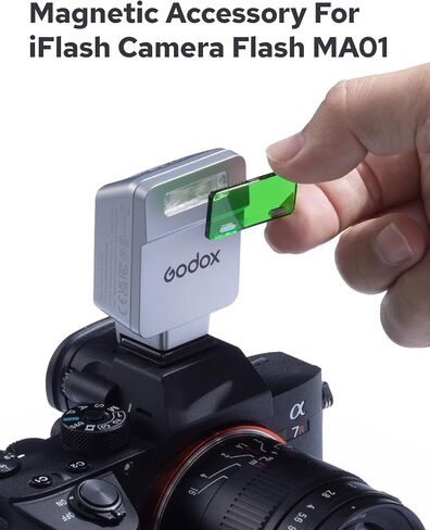 Godox MA01 Magnetic Attachment, Including Honeycomb Grids, Diffusers, Color Filters (CTO/CTB), Creative Gels for Godox IM20 IM22 IT20 IT22 in Saudi Arabia