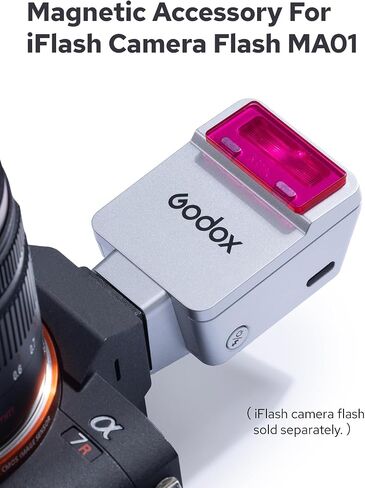 Godox MA01 Magnetic Attachment, Including Honeycomb Grids, Diffusers, Color Filters (CTO/CTB), Creative Gels for Godox IM20 IM22 IT20 IT22 in Saudi Arabia