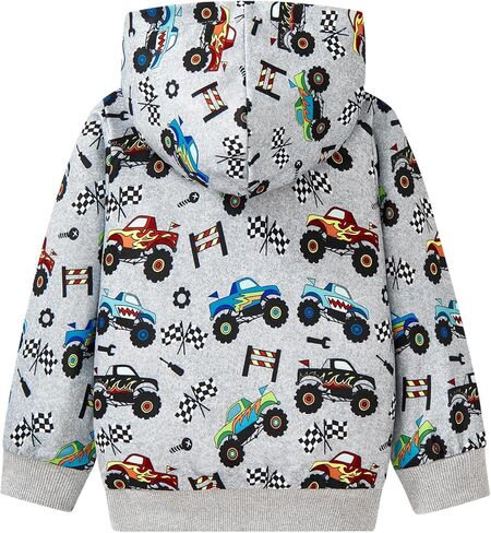 بلوفر بغطاء للرأس على شكل ديناصور للأطفال الصغار، بلوفر بأكمام طويلة على شكل شاحنة للأطفال من سن 1 إلى 7 سنوات in Kuwait