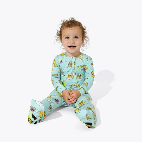 Bellabu Bear Garfield Rayon from Bamboo Convertible Footie for Baby Boys & Girls in Saudi Arabia