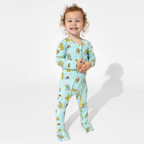 Bellabu Bear Garfield Rayon from Bamboo Convertible Footie for Baby Boys & Girls in Saudi Arabia