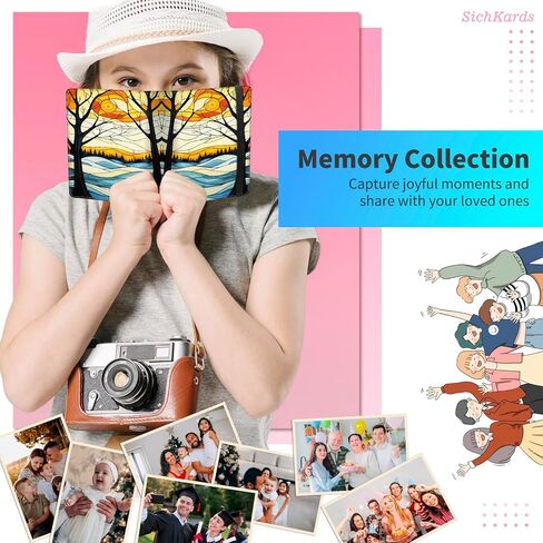 ألبوم صور صغير بسعة 2x3,60 صورة، غطاء من جلد البولي يوريثان مع شريط مطاطي، صفحات PP مقاومة للماء عالية الوضوح لتسجيل الأسرة والذكرى السنوية لزواج الطفل، طباعة جلد الفهد البني in Kuwait