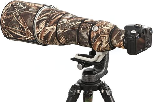 ROLANPRO Camouflage Lens Cover for Canon RF 1200mm F8 L is USM Lens Protective Sleeve Case Raincover-#21 Snow camo Waterproof in Saudi Arabia