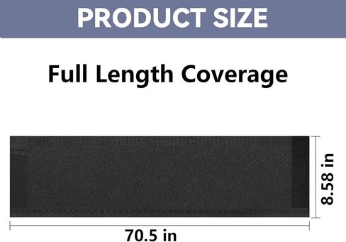 5.9 Ft Neoprene Shop Vacuum Hose Cover, Wrap-Around Anti-Scratch & Scuff Sleeve Car Detailing Protector with Hook-and-Loop Closure for 1.5" to 2.2" Wet/Dry Vac Hoses in Saudi Arabia