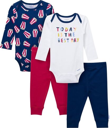Onesies Brand, Unisex Baby, 4-Piece Bodysuits and Pants in Saudi Arabia