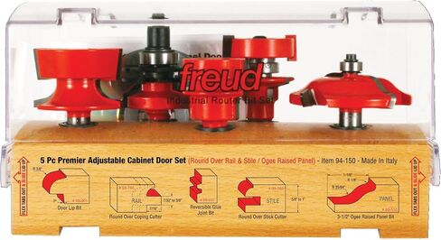 Freud 94-150: 5 Piece Premier Adjustable Cabinet Bit Set in Saudi Arabia