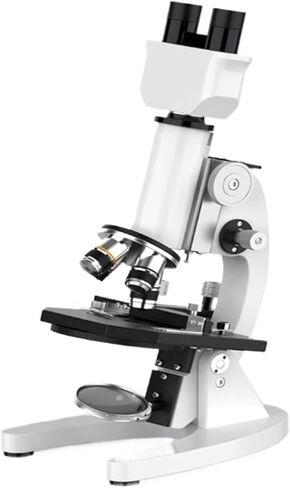 Microscope Binocular Compound Microscope Kit Microscopes for Kids Adults, with Fill Light, for Science Experiment Microscopes in Kuwait