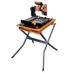 منشار بلاط رطب POWERTEC PRO مقاس 7 بوصة مع حامل - 10 أمبير، 1.5 حصان قاطع بلاط مع ضوء ليزر وإضاءة LED، لقطع السيراميك والبورسلين الدقيقة (TLS1003) in Saudi Arabia