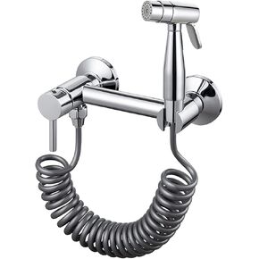 بخاخ محمول للحمام للحمام، بخاخ محمول للمرحاض النحاسي، بخاخ حفاضات قماش للأطفال للمياه الساخنة والباردة، صنبور محمول مع خرطوم للغسيل الأنثوي، غسيل الحيوانات الأليفة، كل (خرطوم 3 متر) in Kuwait