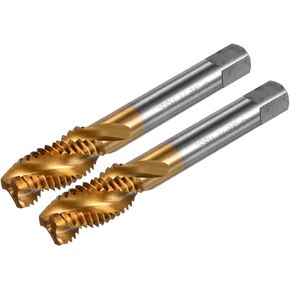 2-Pack 5/32-32 UNC Spiral Flute Thread Tap, HSS Titanium Coated Right Hand Threading Tap Screw for Drilling/Milling Machines/CNC Machine Tools, Tapping Tool in Kuwait