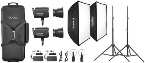 Godox Litemons LA300R RGB LED Video Light Kit with Smooth App Control and Bowens Mount Compatibility (Black) in Saudi Arabia